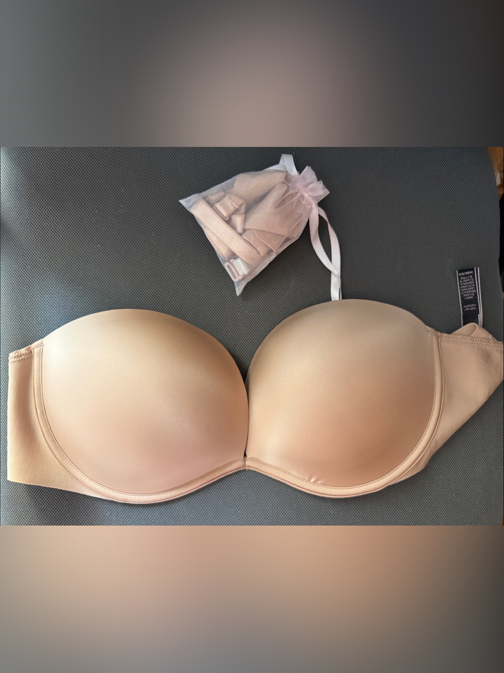 Strapless Nude T-Shirt Bra with Removable Straps